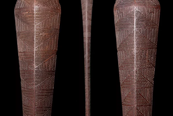 AN EXCEPTIONAL NATIVE TONGAN IRONWOOD WAR CLUB.
