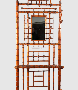 CHINOISERIE HALL STAND – FRENCH FAUX BAMBOO ANTIQUE
